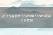 小白也能学会的python opencv栅格投影教程