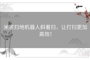 米家扫地机器人斜着扫，让打扫更加高效！