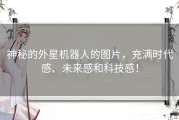 神秘的外星机器人的图片，充满时代感、未来感和科技感！