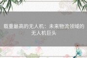 载重最高的无人机：未来物流领域的无人机巨头