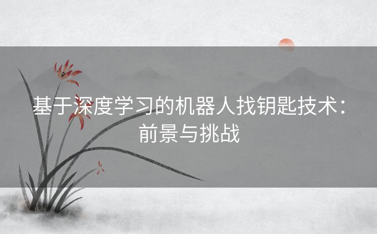 基于深度学习的机器人找钥匙技术：前景与挑战