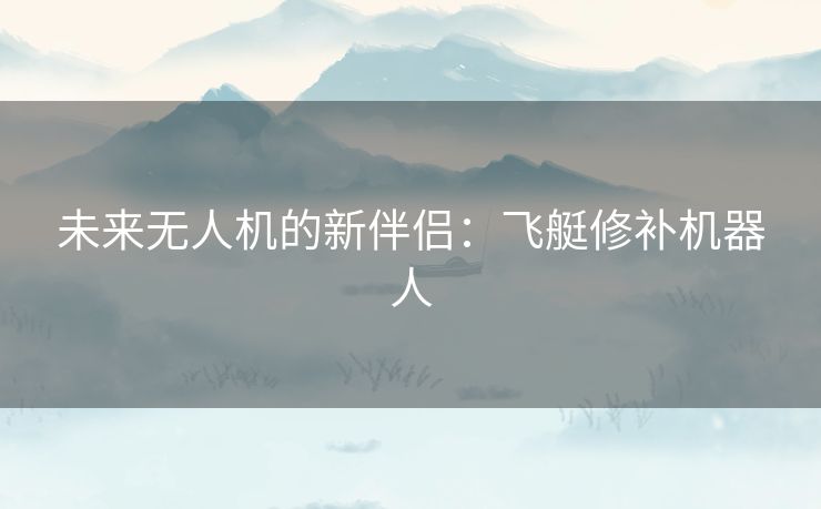 未来无人机的新伴侣：飞艇修补机器人