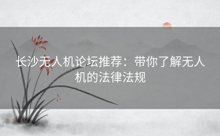 长沙无人机论坛推荐：带你了解无人机的法律法规