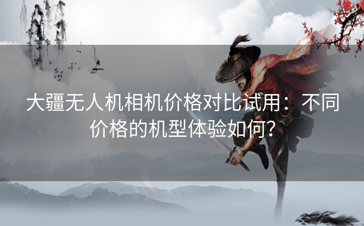 大疆无人机相机价格对比试用：不同价格的机型体验如何？