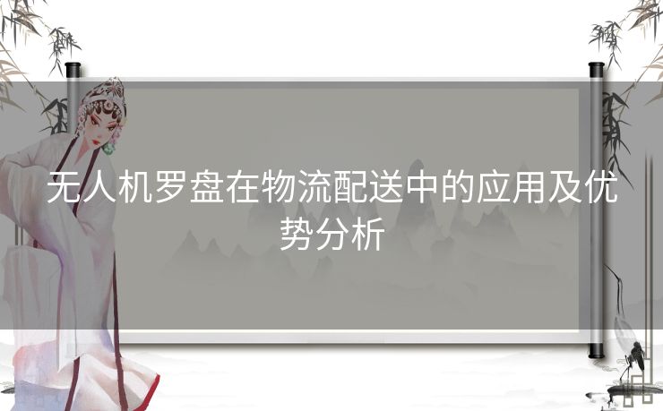无人机罗盘在物流配送中的应用及优势分析