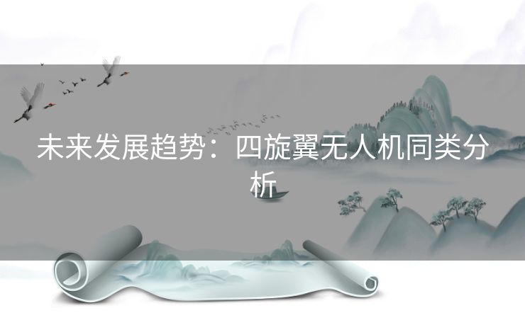 未来发展趋势：四旋翼无人机同类分析