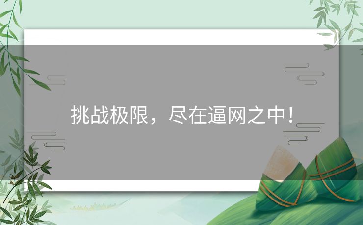 挑战极限，尽在逼网之中！