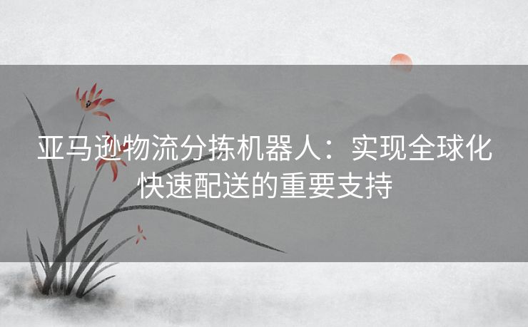 亚马逊物流分拣机器人：实现全球化快速配送的重要支持