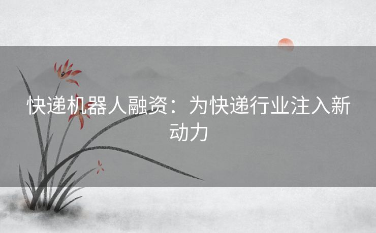 快递机器人融资：为快递行业注入新动力