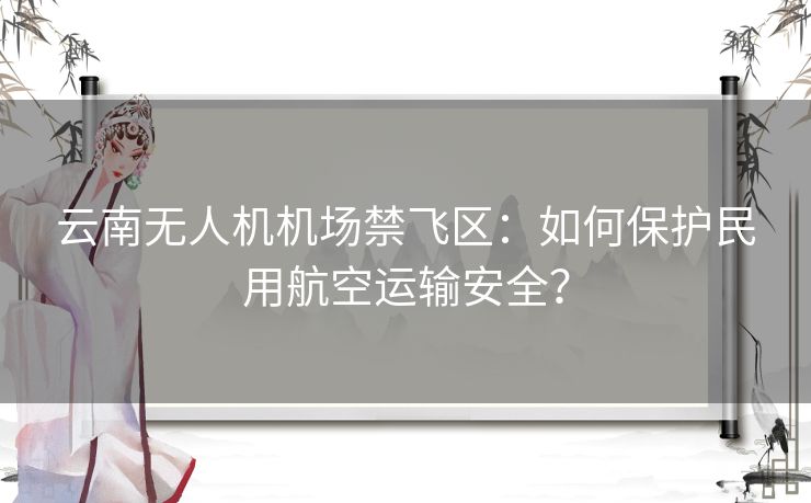 云南无人机机场禁飞区：如何保护民用航空运输安全？