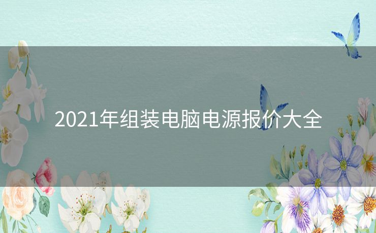 2021年组装电脑电源报价大全