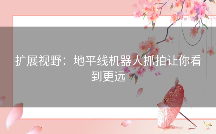 扩展视野：地平线机器人抓拍让你看到更远